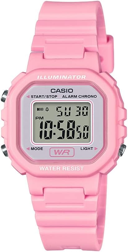 LA20WH Series | Women'S Digital Watch | Water Resistant | LED Light | Auto Calendar | Date Display | 1/100 SEC Stopwatch | Regular Time Keeping (HR, Min, SEC, PM, Date, Day) | 5 Yr Batt